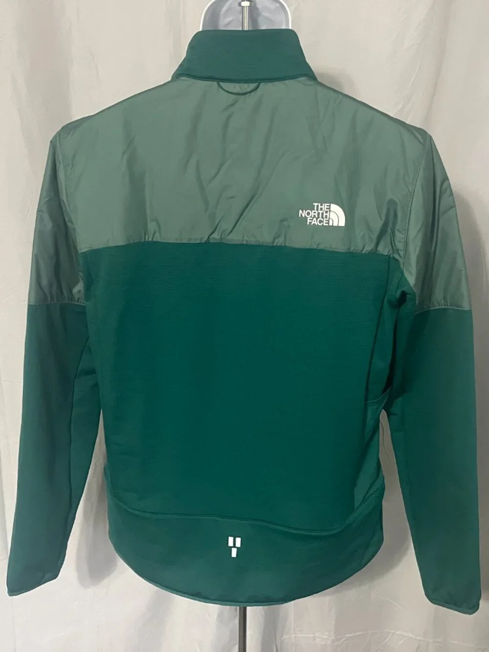 🏔️ The North Face Men's Green Full Zip Running Jacket Medium M 🌲